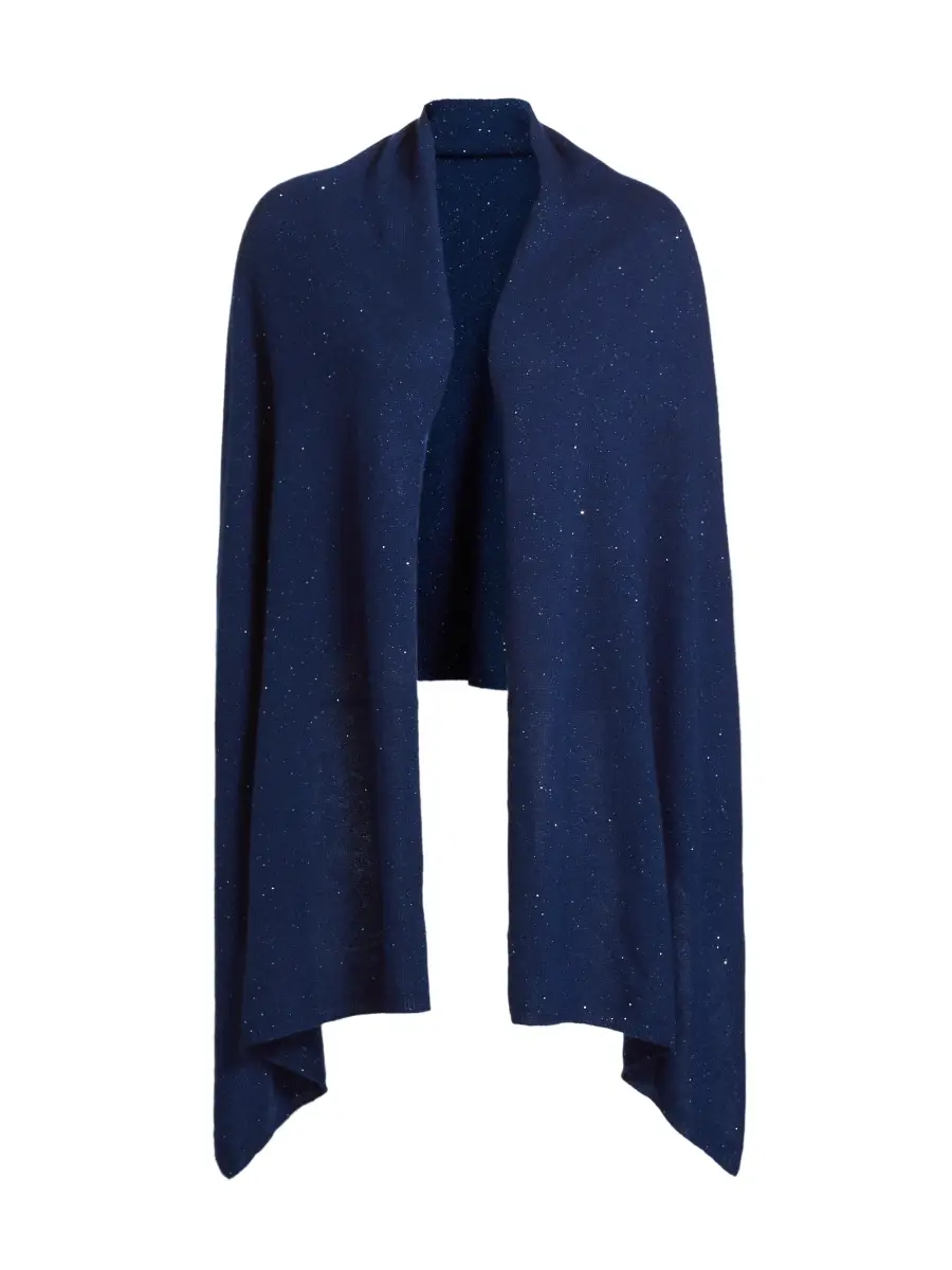 Sofia Cashmere Women's Sequined Metallic Cashmere Wrap | Thumbnail 2 Sofia Cashmere Women's Sequined Metallic Cashmere Wrap | Thumbnail 2