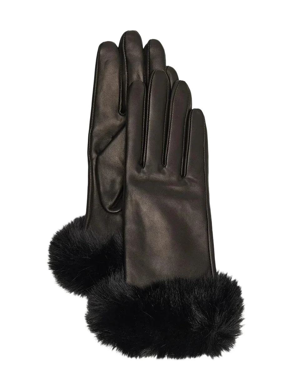 Women's Faux-Fur Leather Gloves Women's Faux-Fur Leather Gloves