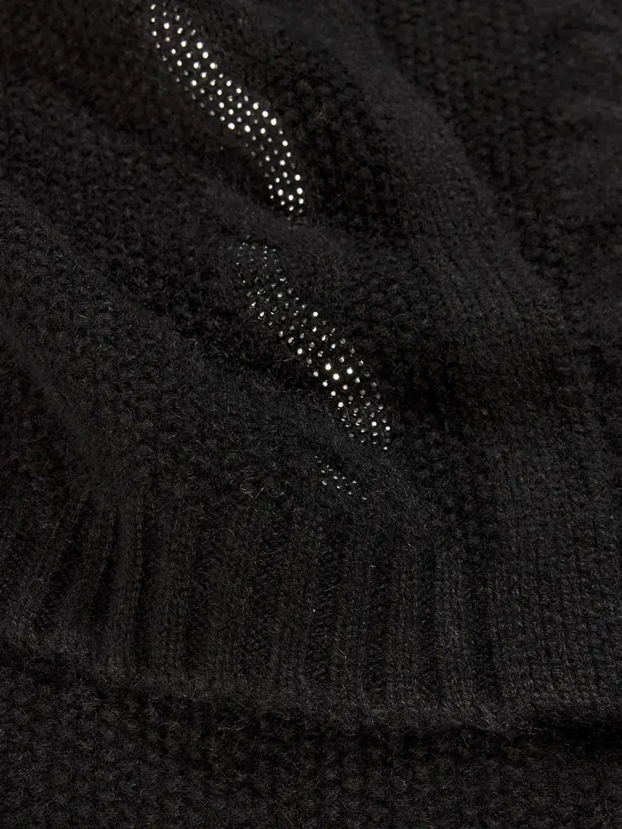 Sofia Cashmere Women's Crystal-Embellished Cable-Knit Cashmere Scarf | Thumbnail 4 Sofia Cashmere Women's Crystal-Embellished Cable-Knit Cashmere Scarf | Thumbnail 4