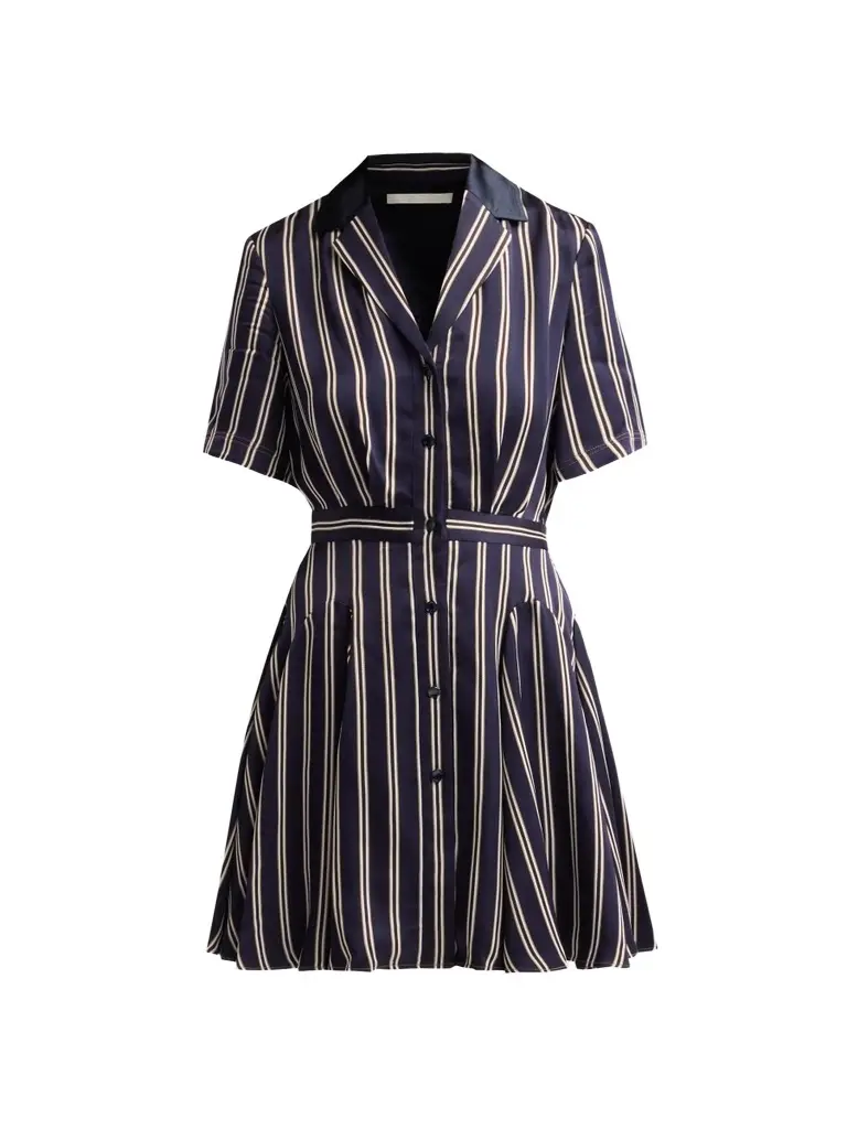 Women's Striped Mini Shirtdress