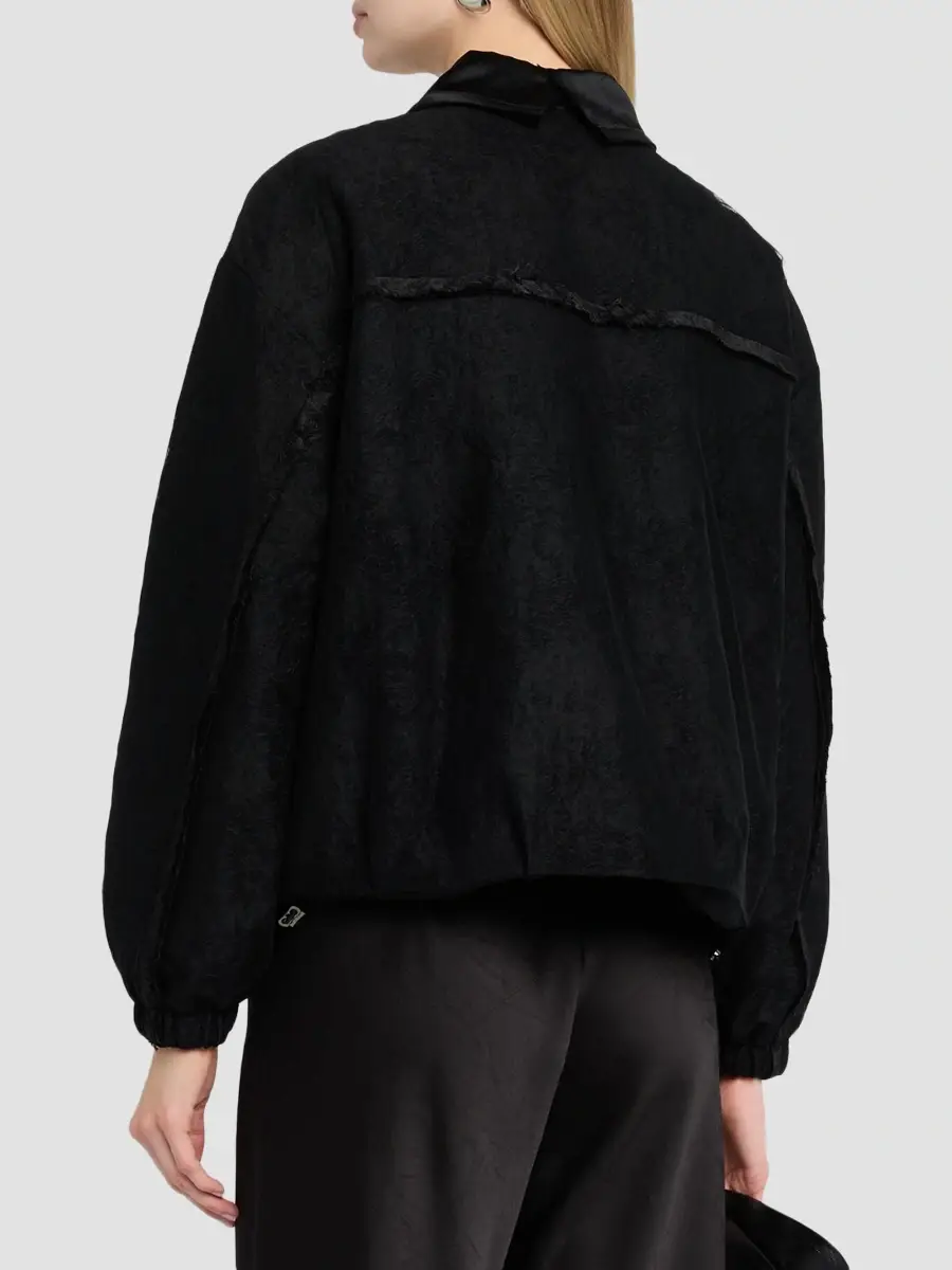 Jason Wu Collection Women's Textured Fray Jacquard Jacket | Thumbnail 3 Jason Wu Collection Women's Textured Fray Jacquard Jacket | Thumbnail 3