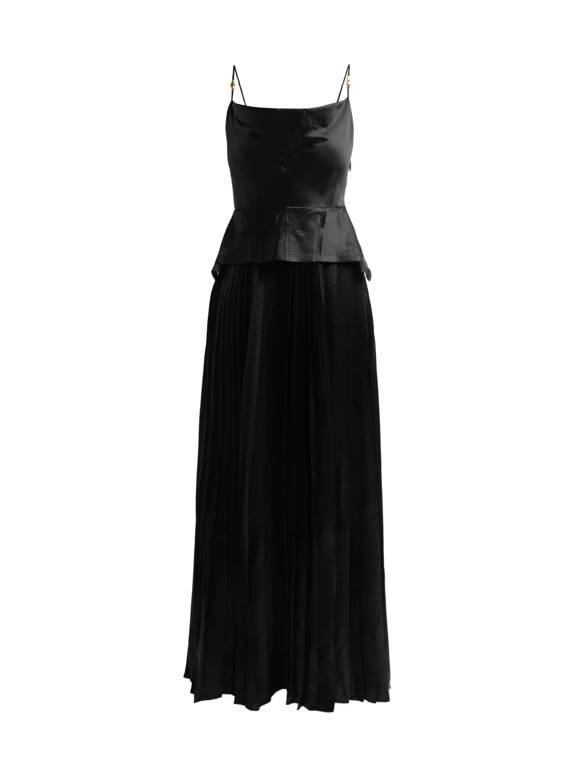 Jason Wu Collection Women's Washed Satin Cowlneck Pleated Gown