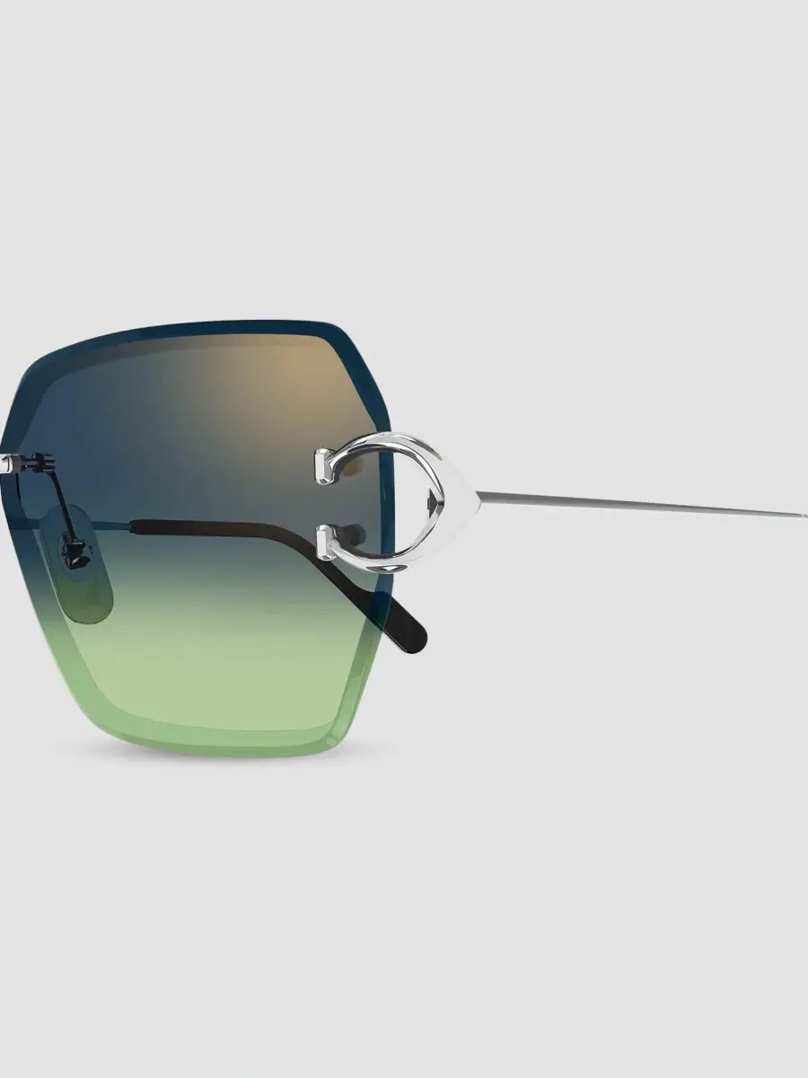 Cartier Women's Motifs De 58MM Platinum-Plated Butterfly Sunglasses | Thumbnail 3 Cartier Women's Motifs De 58MM Platinum-Plated Butterfly Sunglasses | Thumbnail 3