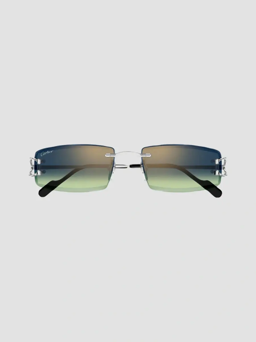Cartier Men's Motifs De Ct0465S Rimless Rectangular Sunglasses | Thumbnail 2 Cartier Men's Motifs De Ct0465S Rimless Rectangular Sunglasses | Thumbnail 2