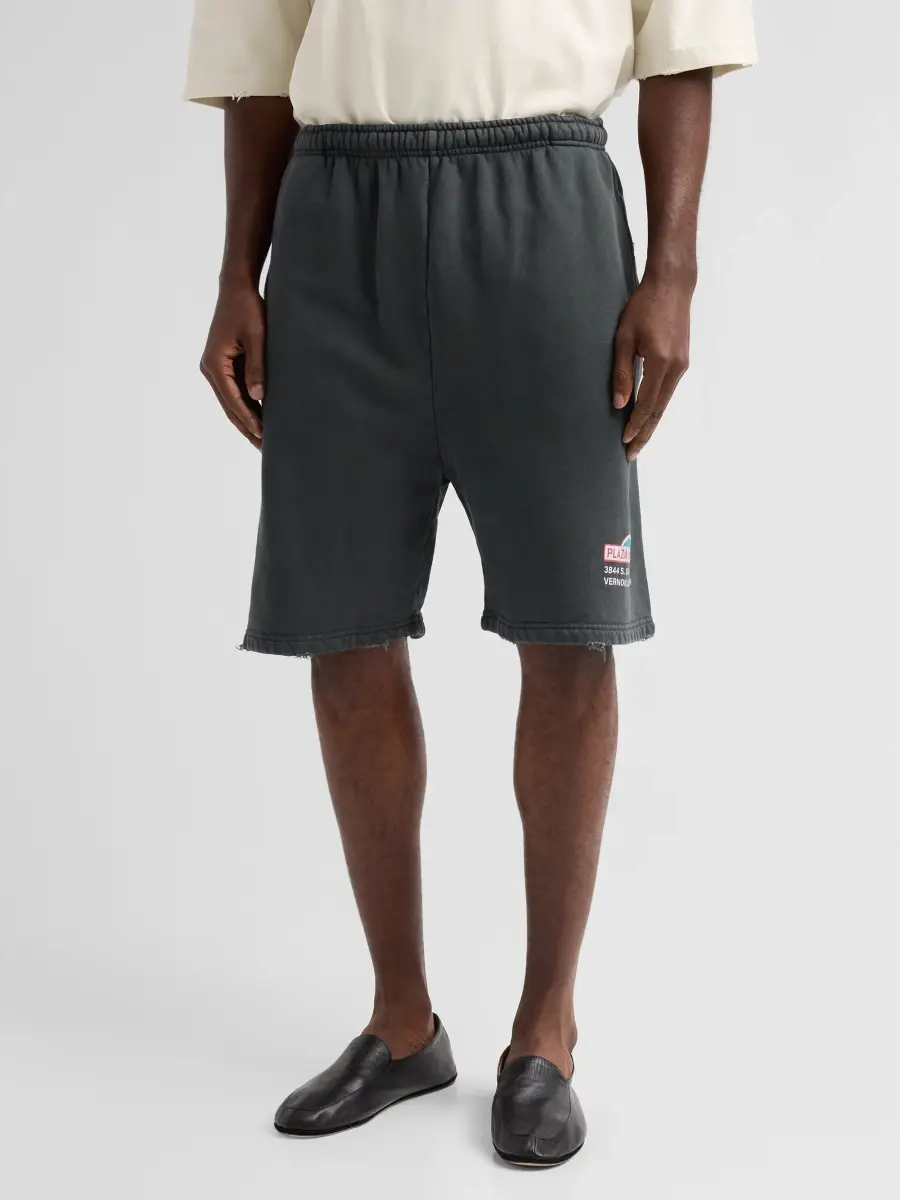 Willy Chavarria Men's Plaza Chavarria Buffalo Sweatshorts | Thumbnail 4 Willy Chavarria Men's Plaza Chavarria Buffalo Sweatshorts | Thumbnail 4