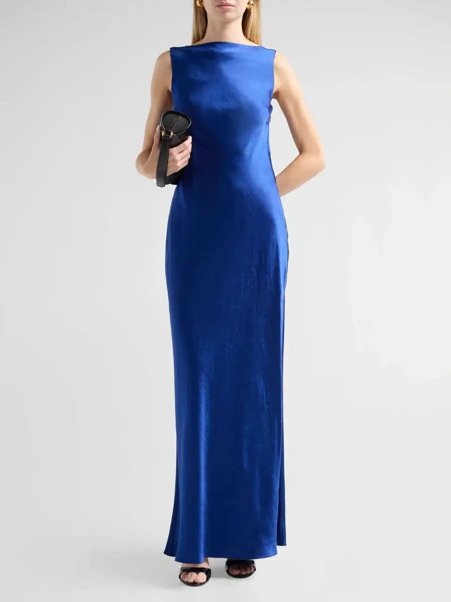 Jason Wu Collection Women's Satin Cowlback A-Line Gown | Thumbnail 2