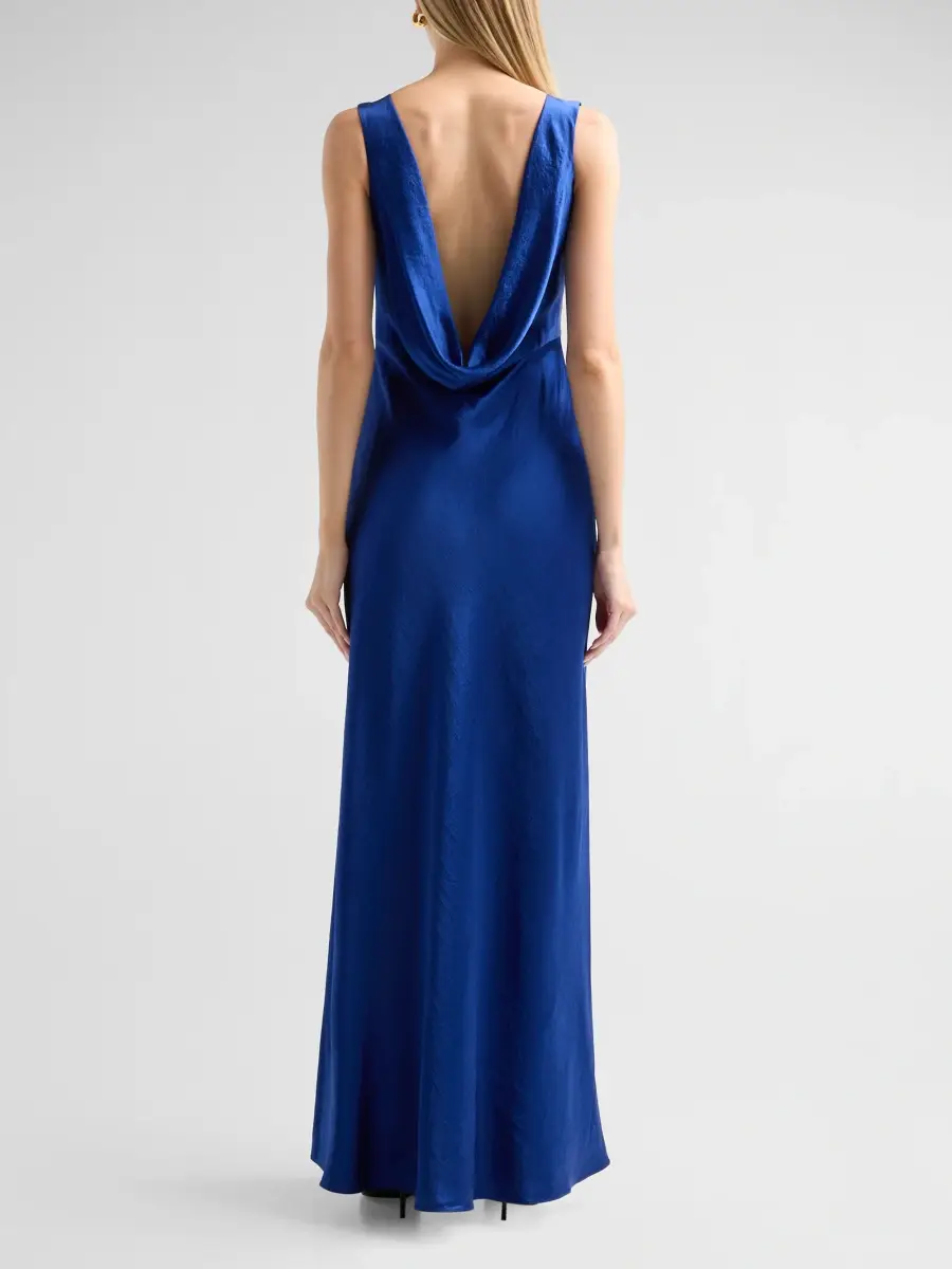 Jason Wu Collection Women's Satin Cowlback A-Line Gown | Thumbnail 3