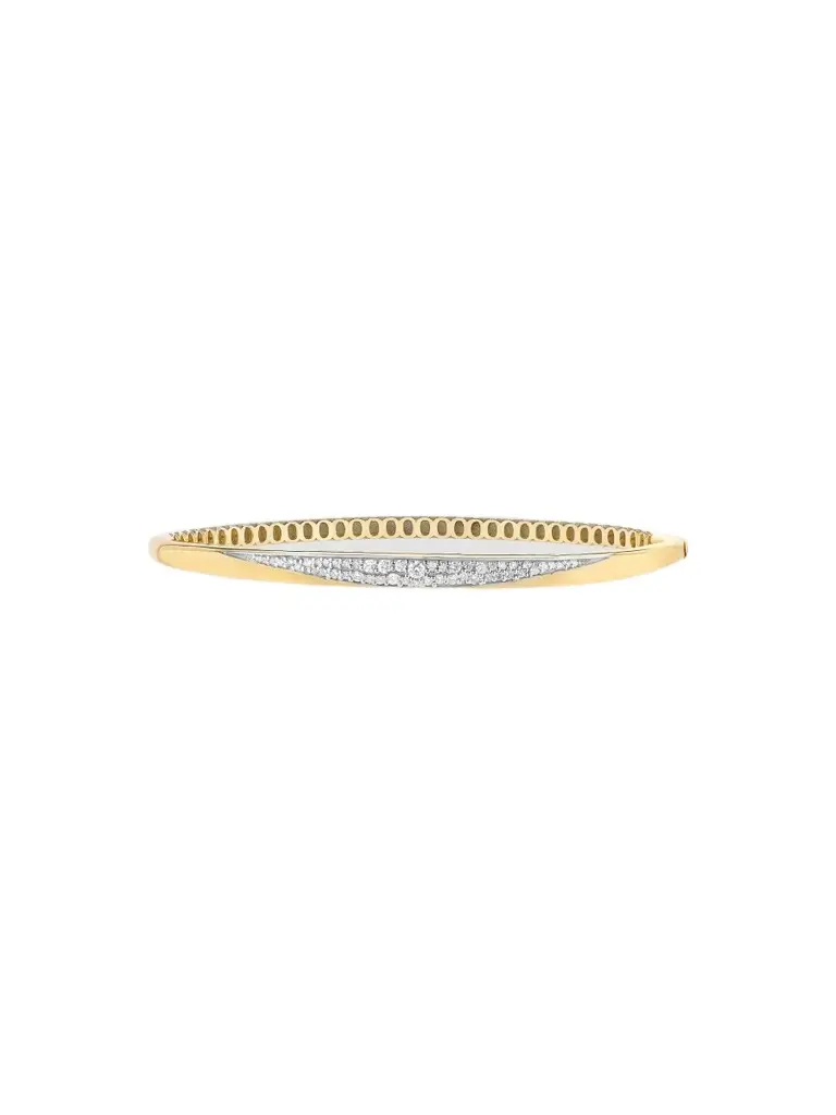 Women's Protofusion 14K Yellow Gold & 0.36 TCW Diamond Hinged Bangle