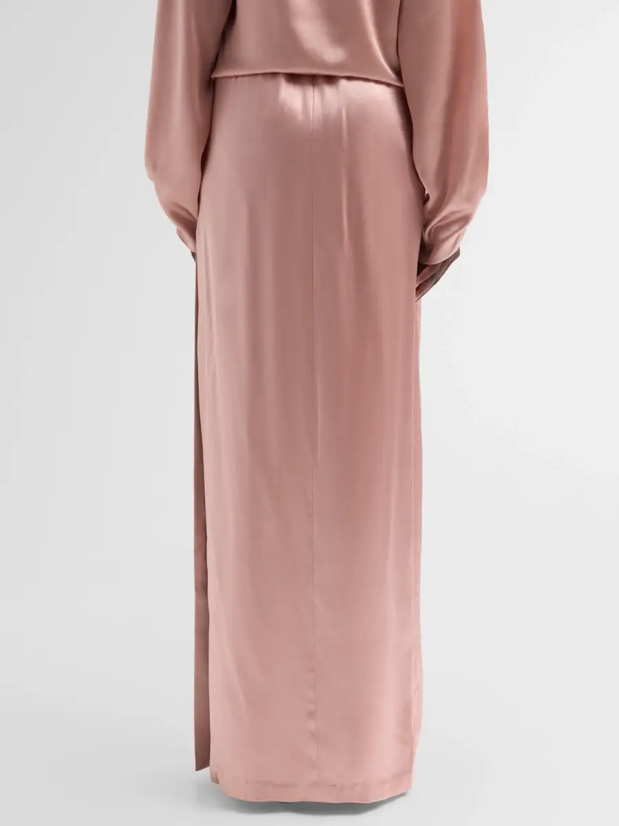 PRABAL GURUNG Women's Satin Silk Deconstructed Maxi Skirt | Thumbnail 3 PRABAL GURUNG Women's Satin Silk Deconstructed Maxi Skirt | Thumbnail 3
