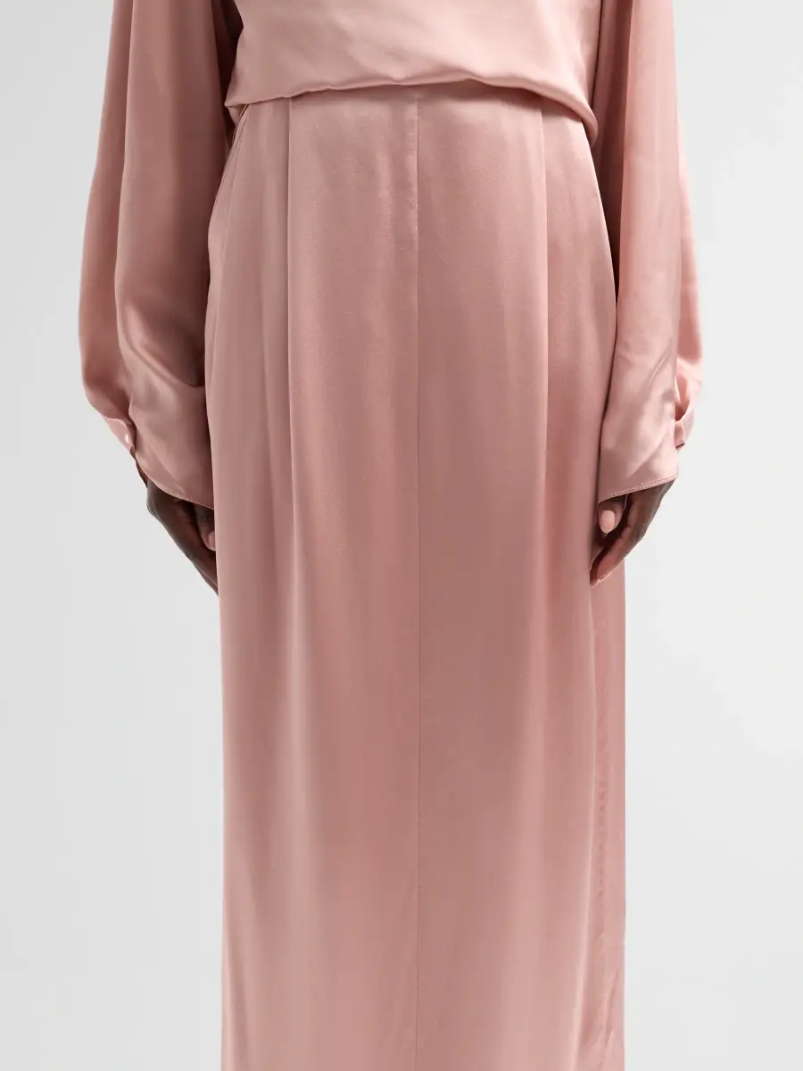 PRABAL GURUNG Women's Satin Silk Deconstructed Maxi Skirt | Thumbnail 5 PRABAL GURUNG Women's Satin Silk Deconstructed Maxi Skirt | Thumbnail 5