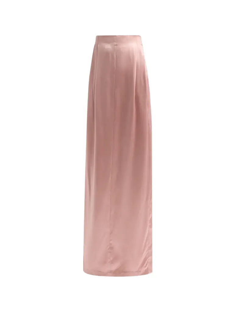 PRABAL GURUNG Women's Satin Silk Deconstructed Maxi Skirt