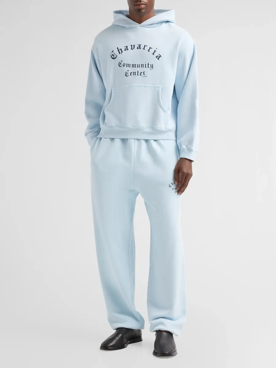Willy Chavarria Men's Chavarria Community Center Cotton Hoodie | Thumbnail 2 Willy Chavarria Men's Chavarria Community Center Cotton Hoodie | Thumbnail 2