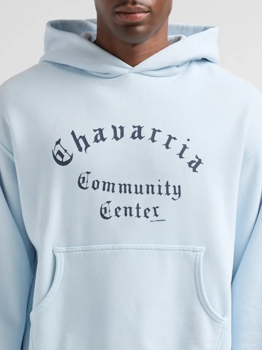 Willy Chavarria Men's Chavarria Community Center Cotton Hoodie | Thumbnail 5 Willy Chavarria Men's Chavarria Community Center Cotton Hoodie | Thumbnail 5