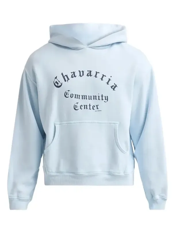 Willy Chavarria Men's Chavarria Community Center Cotton Hoodie