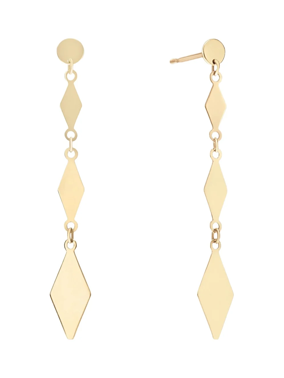Lana Women's 14K Yellow Gold Kite Chain Drop Earrings