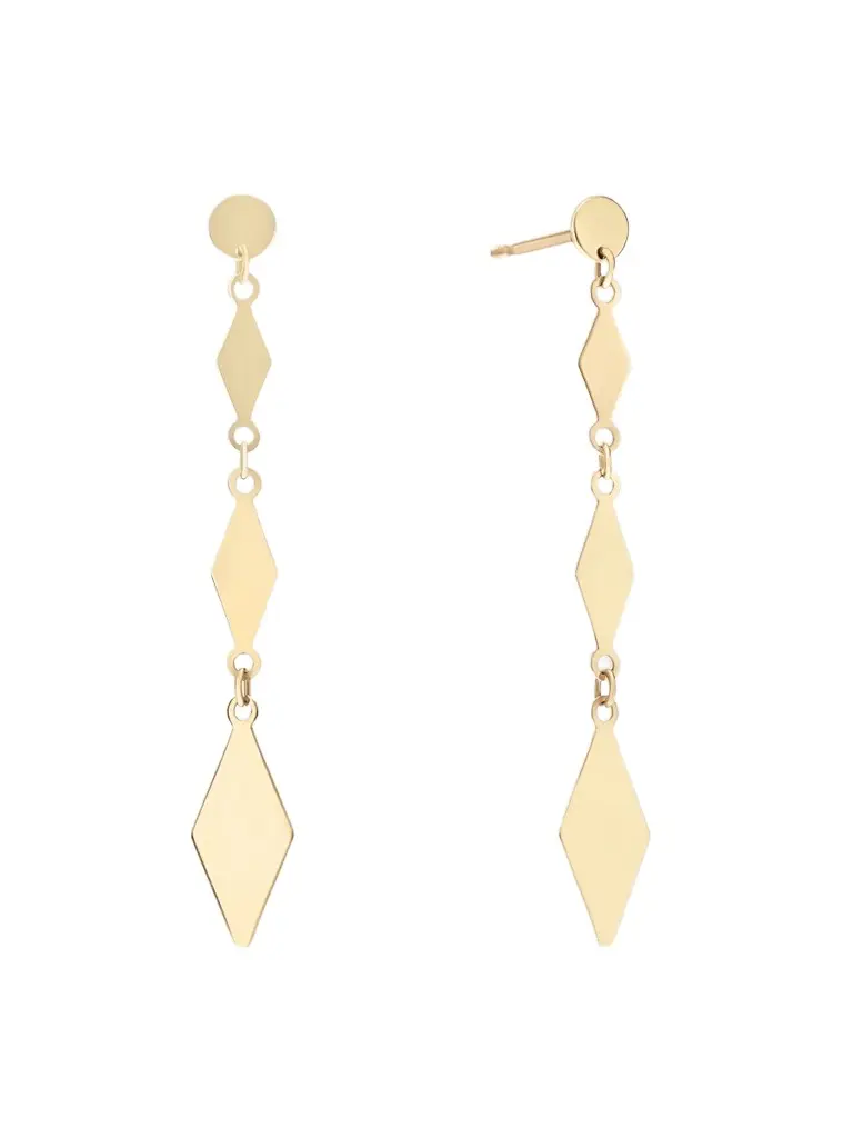 Lana Women's 14K Yellow Gold Kite Chain Drop Earrings