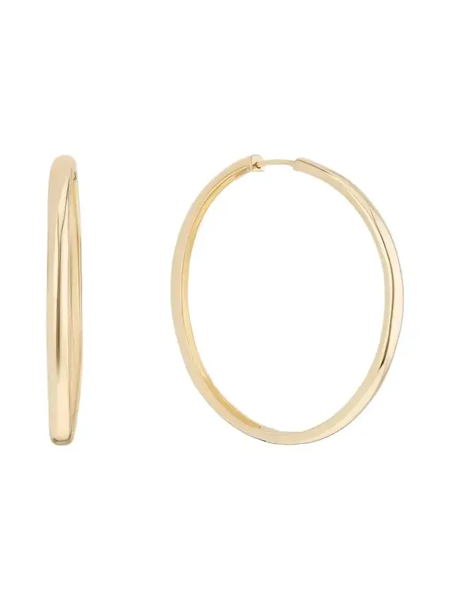 Women's 14K Yellow Gold Hoop Earrings Women's 14K Yellow Gold Hoop Earrings