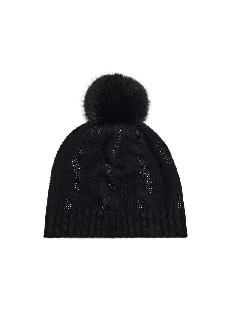 Sofia Cashmere Women's Chunky Cable-Knit Cashmere Beanie