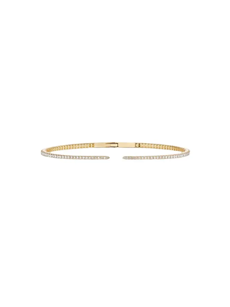 Women's 14K Yellow Gold & 0.67 TCW Diamond Cuff