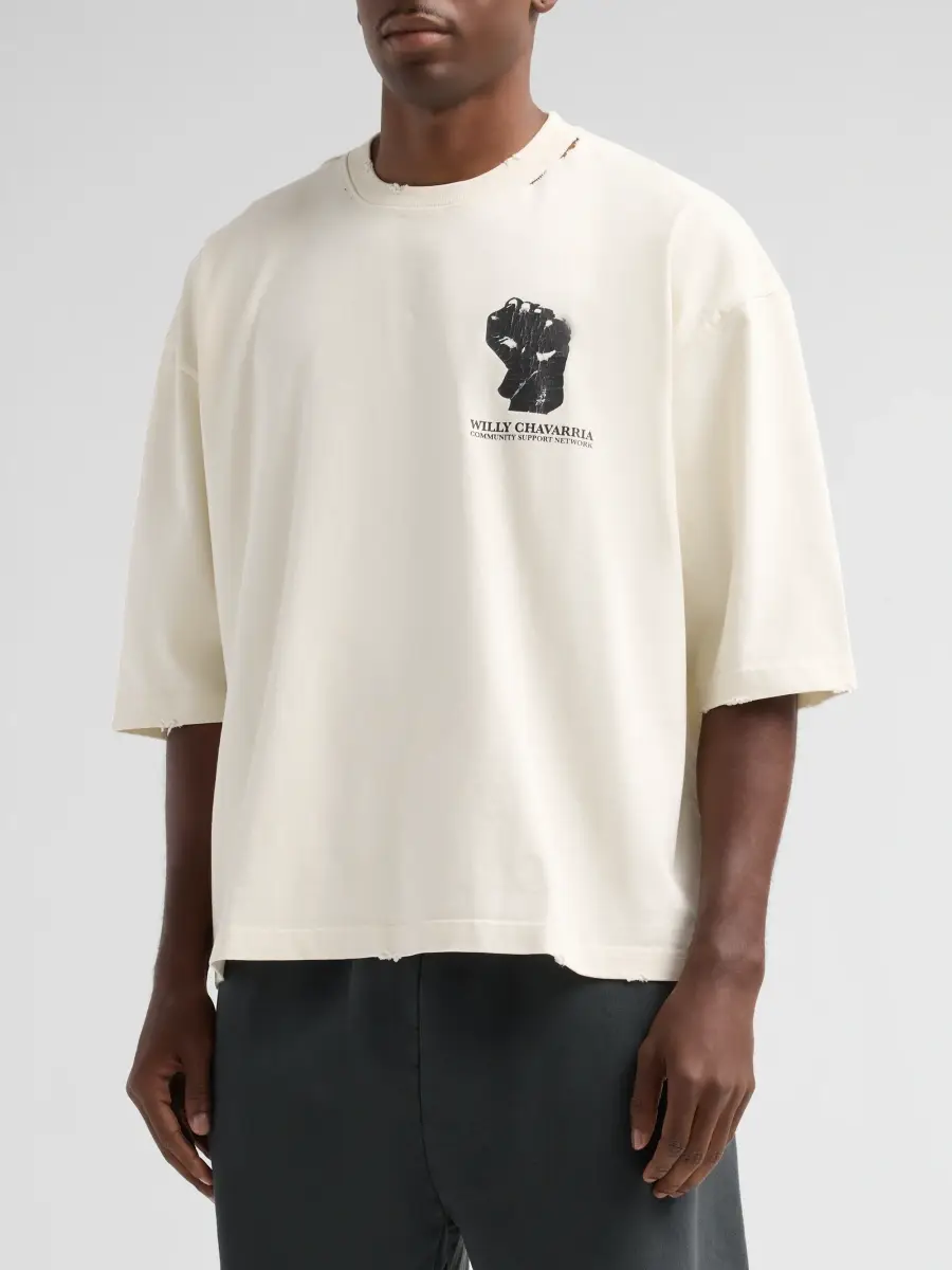 Willy Chavarria Men's Resist, Persist, Exist Buffalo T-Shirt | Thumbnail 4 Willy Chavarria Men's Resist, Persist, Exist Buffalo T-Shirt | Thumbnail 4