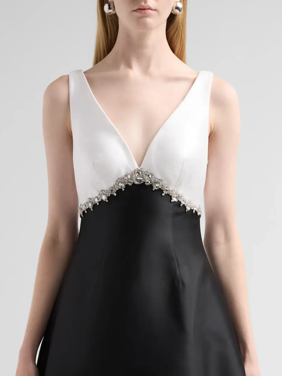 PAMELLA ROLAND Women's Embellished Mikado A-Line Gown | Thumbnail 5