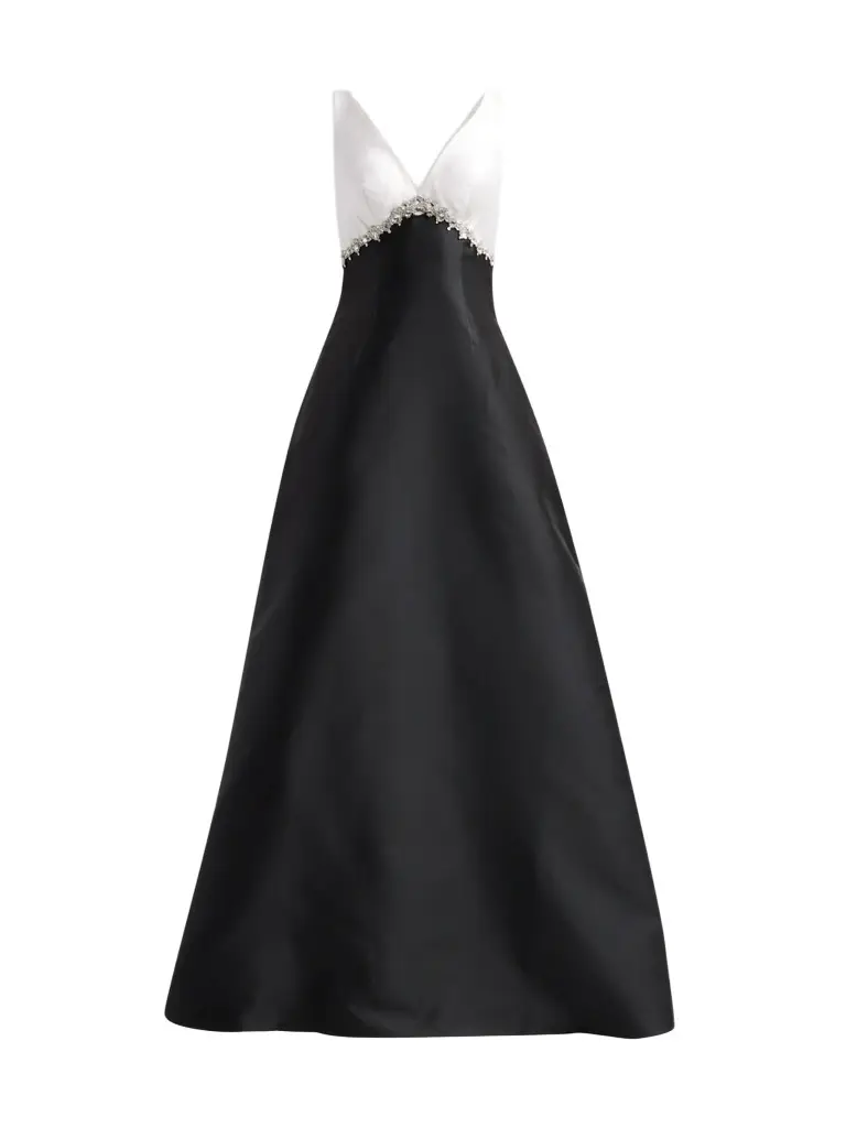 PAMELLA ROLAND Women's Embellished Mikado A-Line Gown