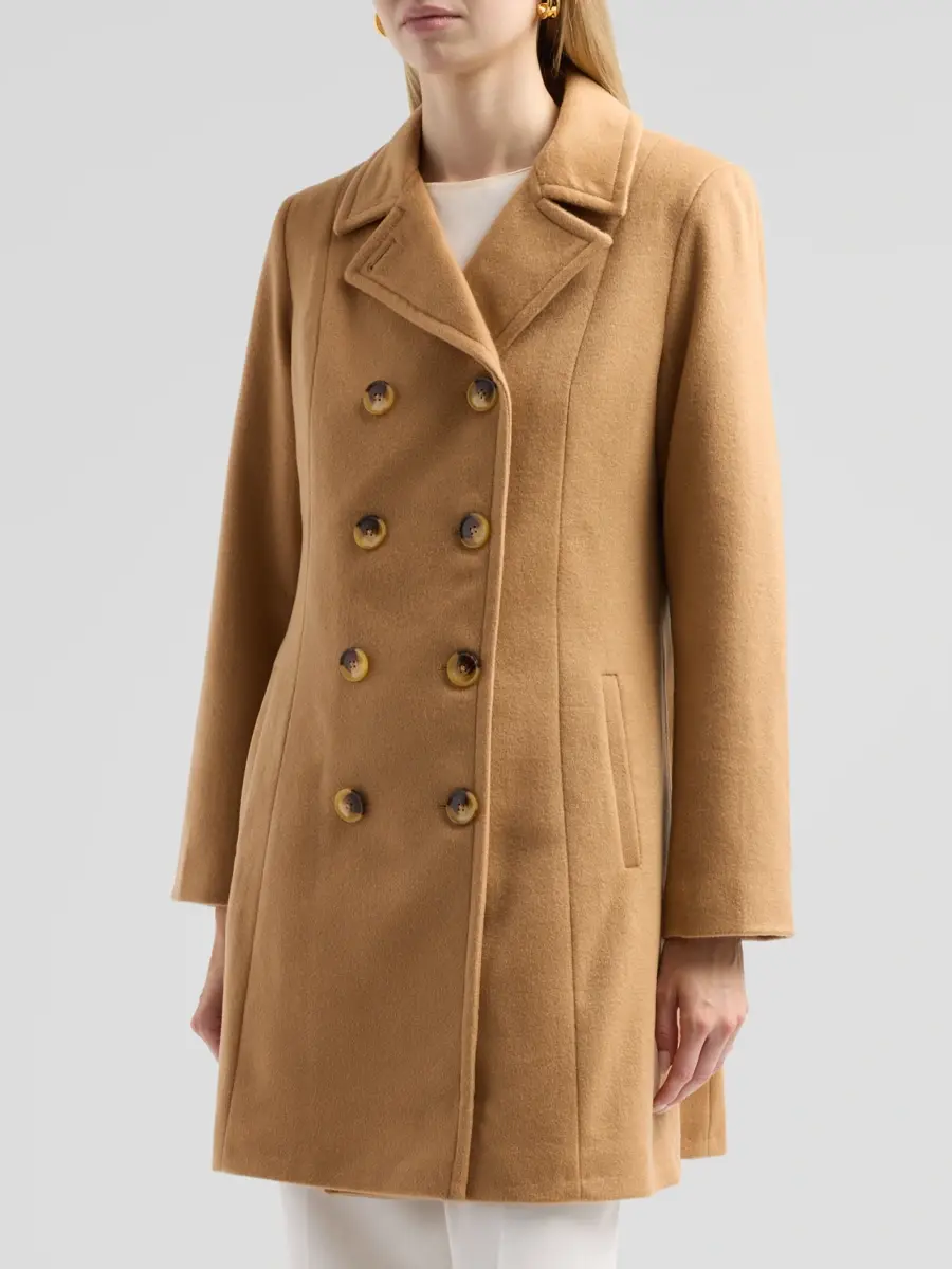 Sofia Cashmere Women's Cashmere Double-Breasted Peacoat | Thumbnail 4 Sofia Cashmere Women's Cashmere Double-Breasted Peacoat | Thumbnail 4