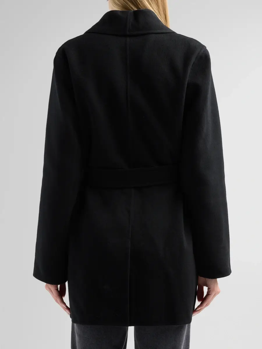 Sofia Cashmere Women's Double Face Wool-Cashmere-Blend Belted Wrap Coat | Thumbnail 3