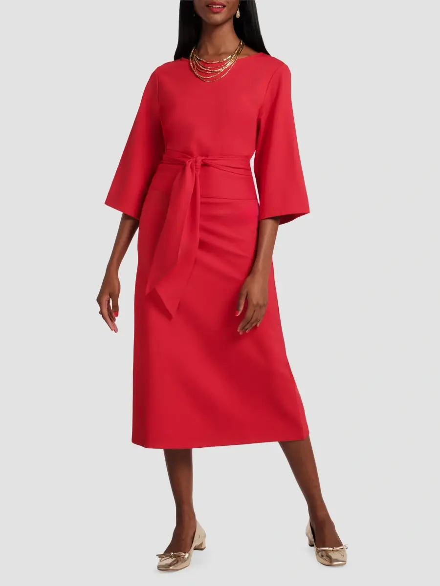 Frances Valentine Women's Whitney Tie-Front Midi Dress | Thumbnail 2 Frances Valentine Women's Whitney Tie-Front Midi Dress | Thumbnail 2
