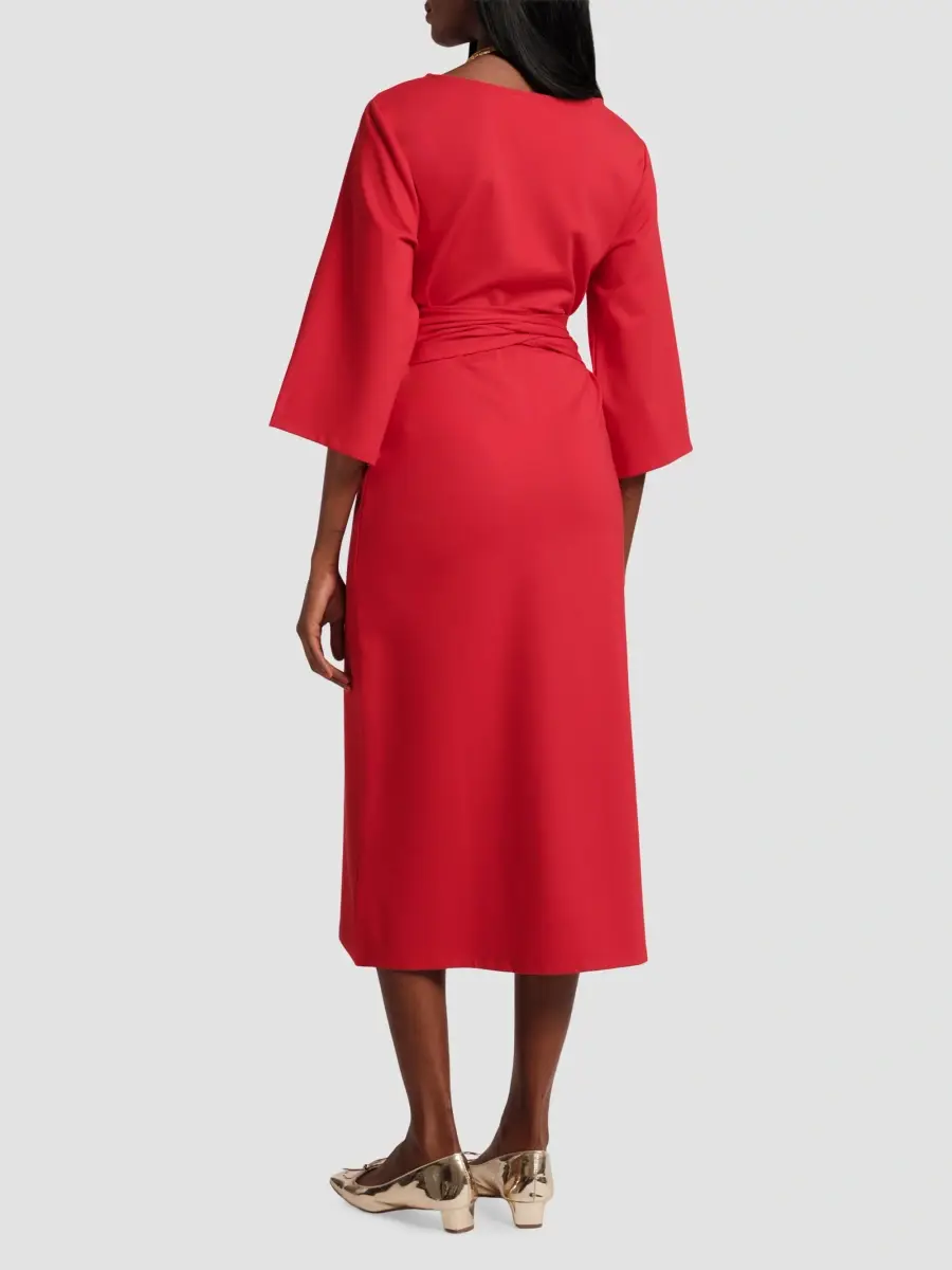 Frances Valentine Women's Whitney Tie-Front Midi Dress | Thumbnail 3 Frances Valentine Women's Whitney Tie-Front Midi Dress | Thumbnail 3