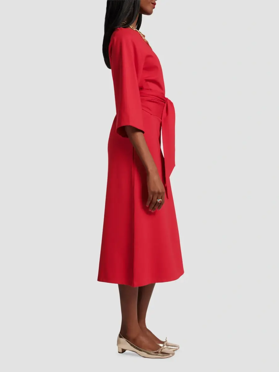Frances Valentine Women's Whitney Tie-Front Midi Dress | Thumbnail 4 Frances Valentine Women's Whitney Tie-Front Midi Dress | Thumbnail 4