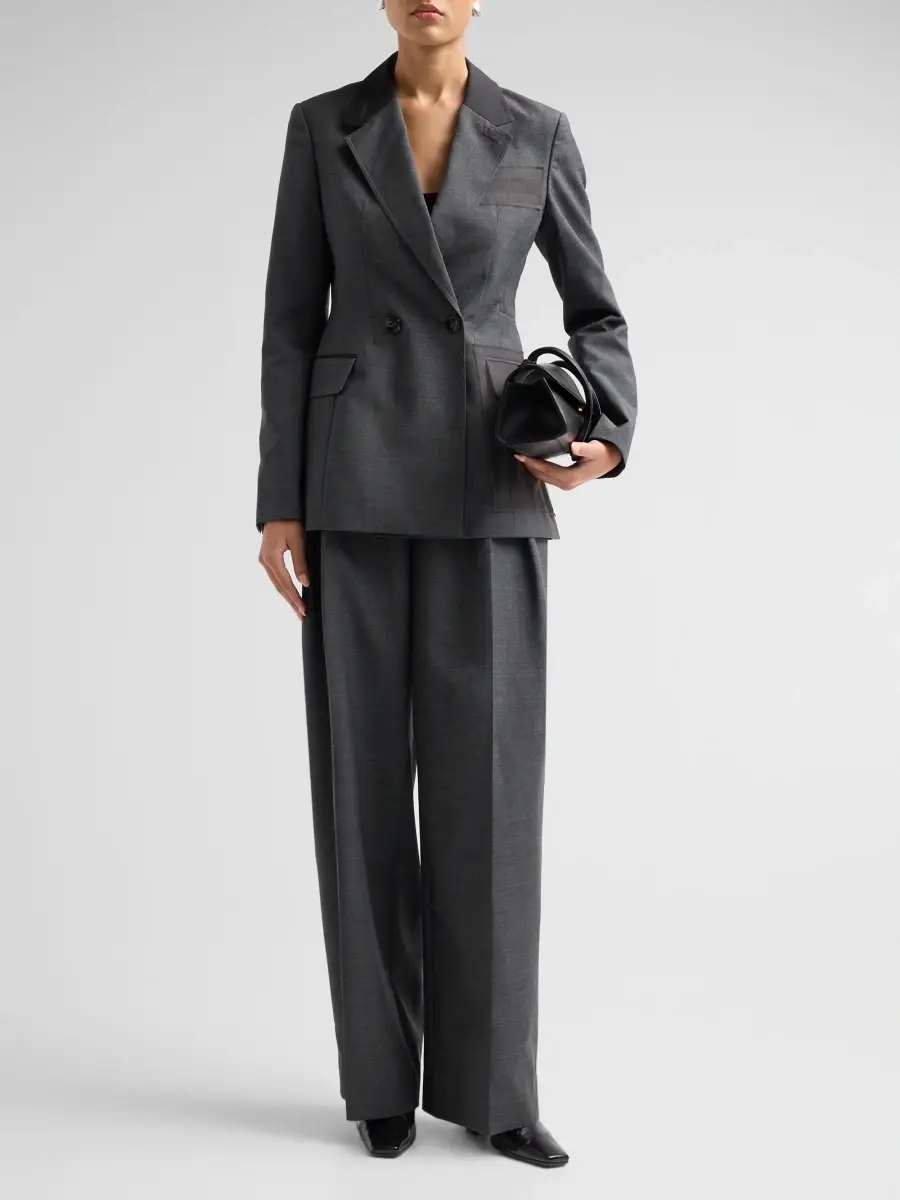 Jason Wu Collection Women's Tropical Wool Veiled Pocket Bar Jacket | Thumbnail 2 Jason Wu Collection Women's Tropical Wool Veiled Pocket Bar Jacket | Thumbnail 2