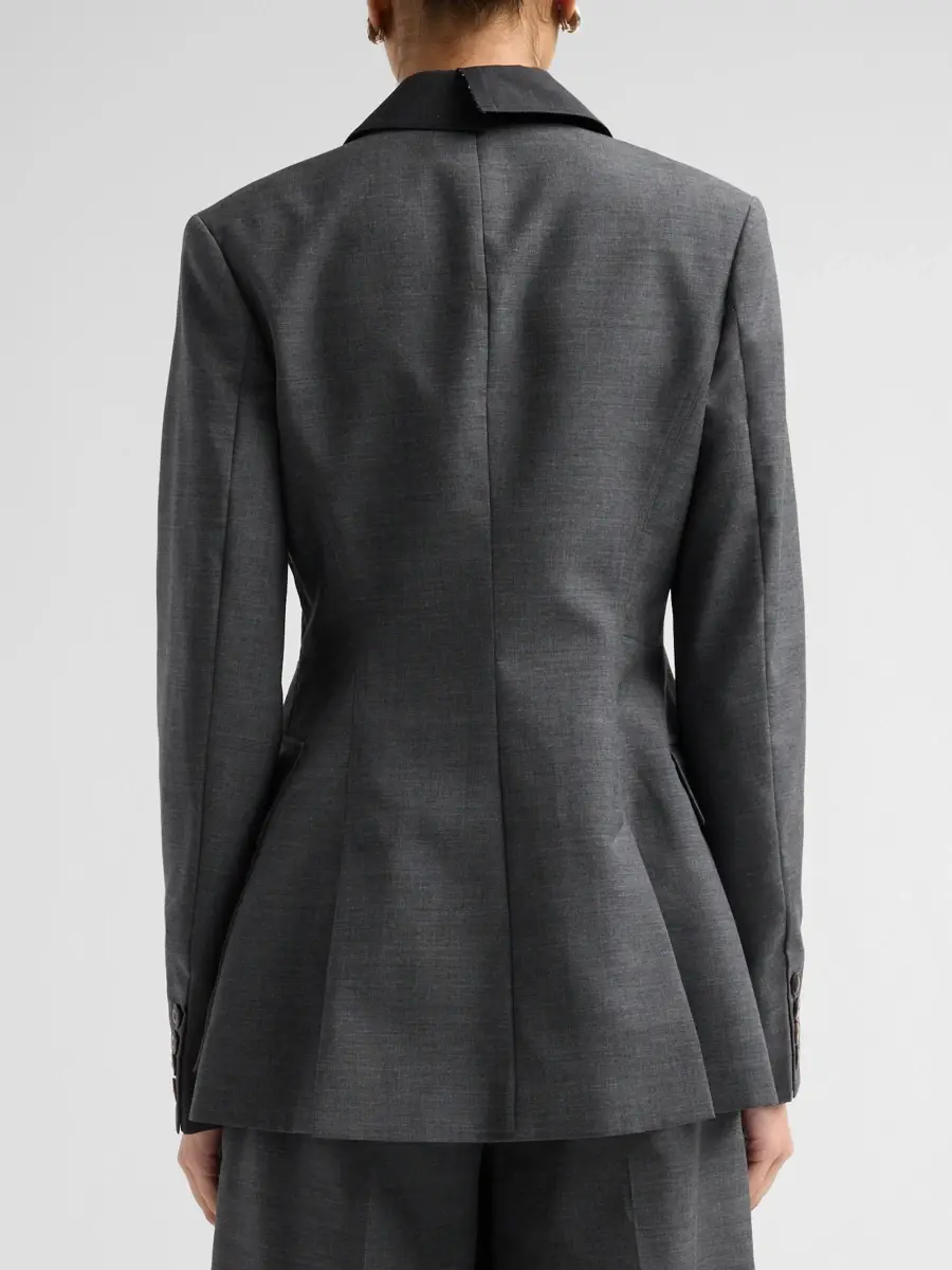 Jason Wu Collection Women's Tropical Wool Veiled Pocket Bar Jacket | Thumbnail 3 Jason Wu Collection Women's Tropical Wool Veiled Pocket Bar Jacket | Thumbnail 3