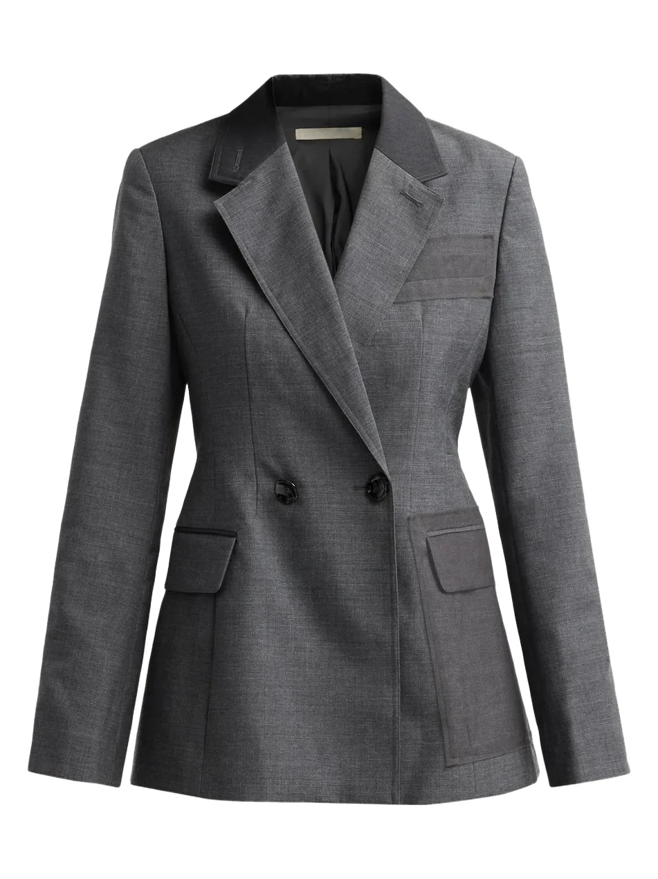 Jason Wu Collection Women's Tropical Wool Veiled Pocket Bar Jacket