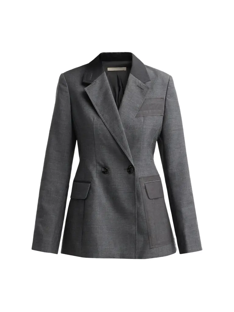 Jason Wu Collection Women's Tropical Wool Veiled Pocket Bar Jacket