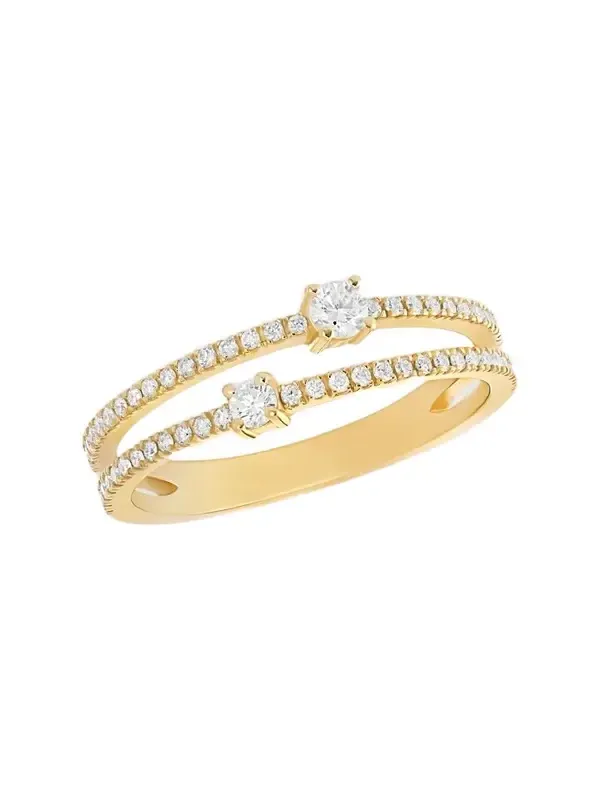 Lana Women's 14K Yellow Gold & 0.36 TCW Diamond Split-Band Ring | Thumbnail 1 Lana Women's 14K Yellow Gold & 0.36 TCW Diamond Split-Band Ring | Thumbnail 1