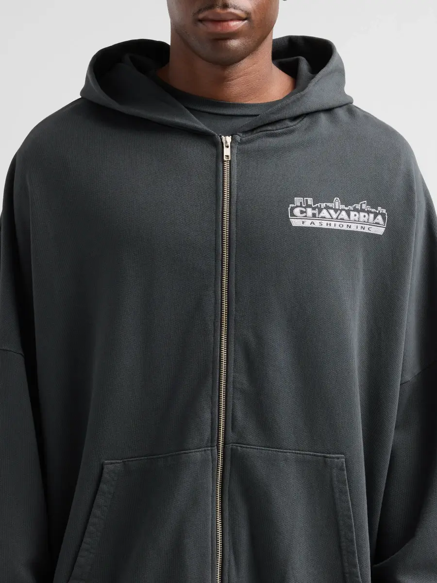 Willy Chavarria Men's Chavarria Licensed Designs Full-Zip Hoodie | Thumbnail 5 Willy Chavarria Men's Chavarria Licensed Designs Full-Zip Hoodie | Thumbnail 5