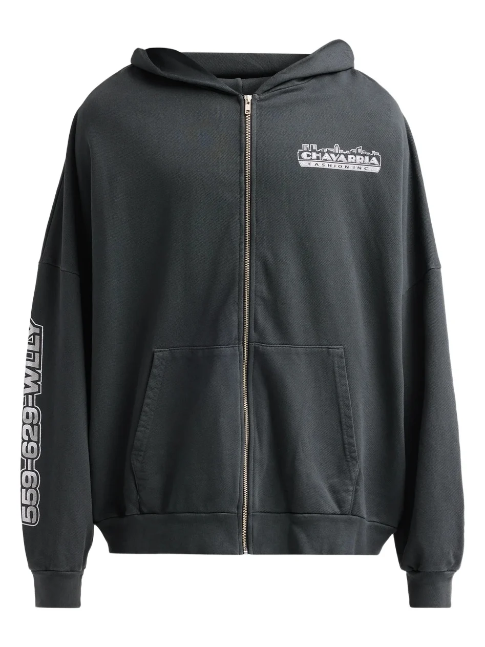 Willy Chavarria Men's Chavarria Licensed Designs Full-Zip Hoodie