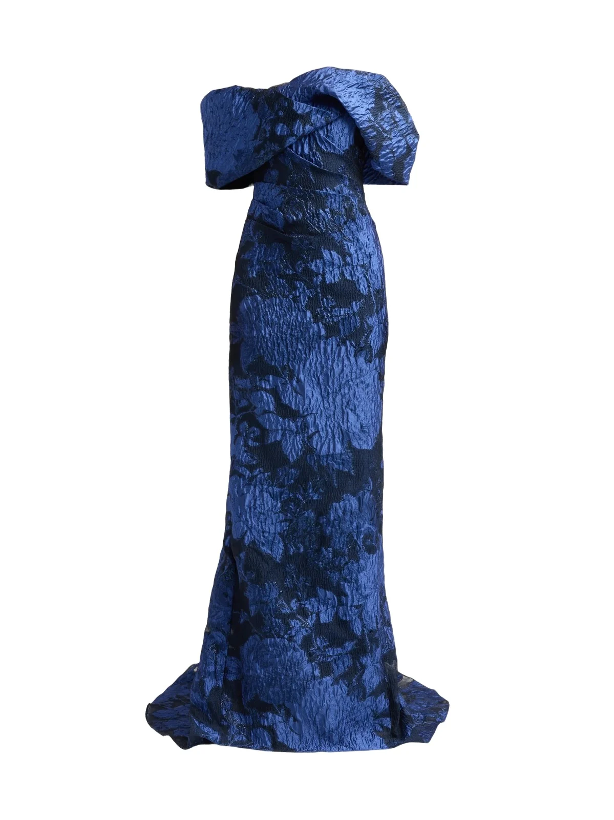 Women's Floral Fil Coupé Off-Shoulder Gown Women's Floral Fil Coupé Off-Shoulder Gown