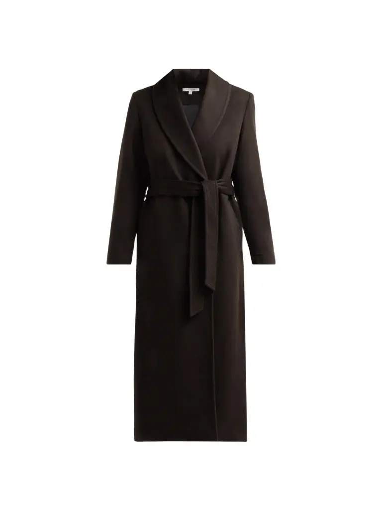 Women's Cashmere Shawl-Collar Coat