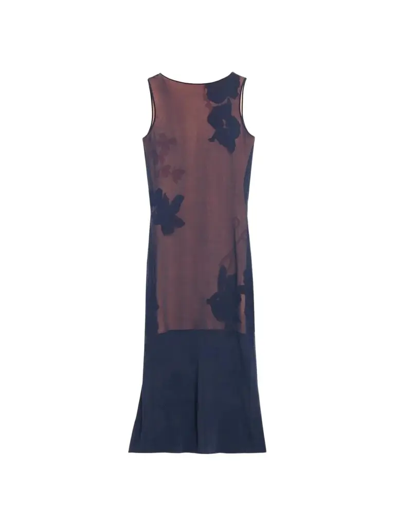 Jason Wu Collection Women's Floral Intarsia Cowlback Midi Dress
