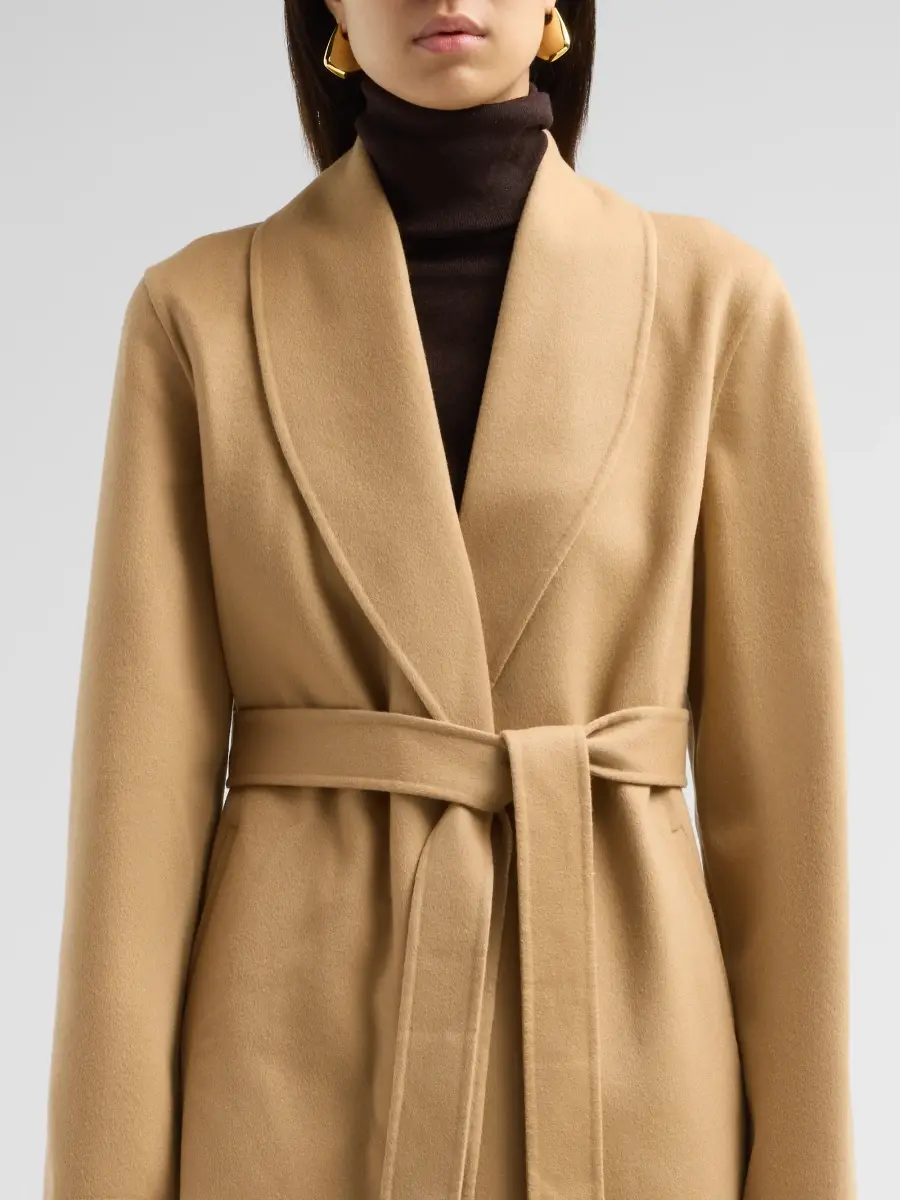 Sofia Cashmere Women's Double-Face Wool-Cashmere Wrap Coat | Thumbnail 5 Sofia Cashmere Women's Double-Face Wool-Cashmere Wrap Coat | Thumbnail 5