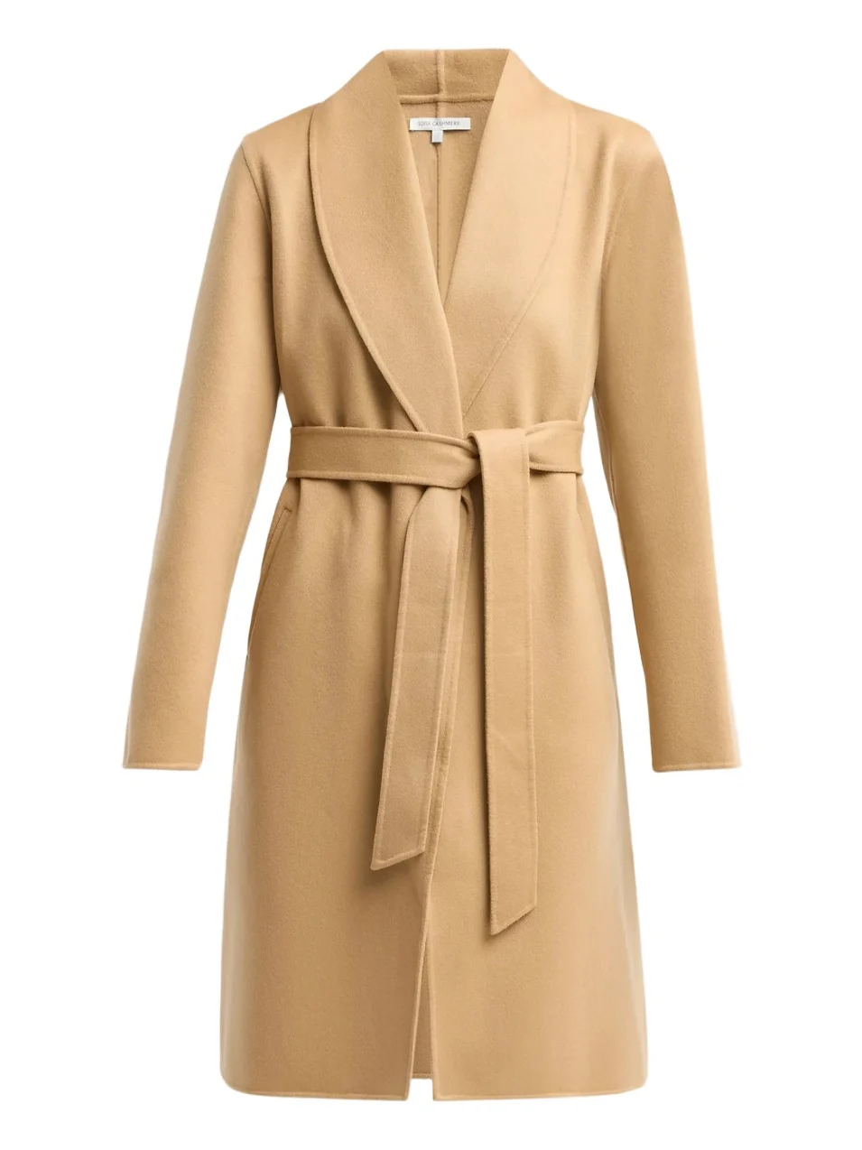Sofia Cashmere Women's Double-Face Wool-Cashmere Wrap Coat