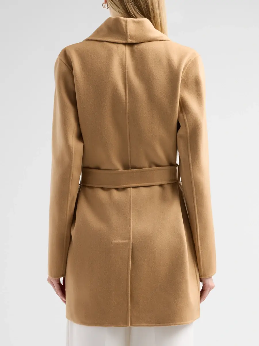 Sofia Cashmere Women's Double Face Wool-Cashmere-Blend Belted Wrap Coat | Thumbnail 3 Sofia Cashmere Women's Double Face Wool-Cashmere-Blend Belted Wrap Coat | Thumbnail 3