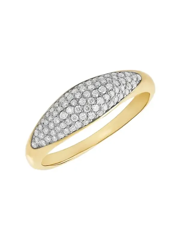Women's Protofusion 14K Yellow Gold & 0.30 TCW Diamond Pinky Ring Women's Protofusion 14K Yellow Gold & 0.30 TCW Diamond Pinky Ring