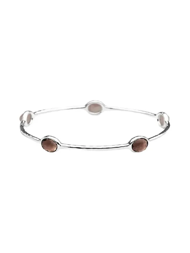 Women's Rock Candy Sterling Silver & Smoky Quartz Bangle