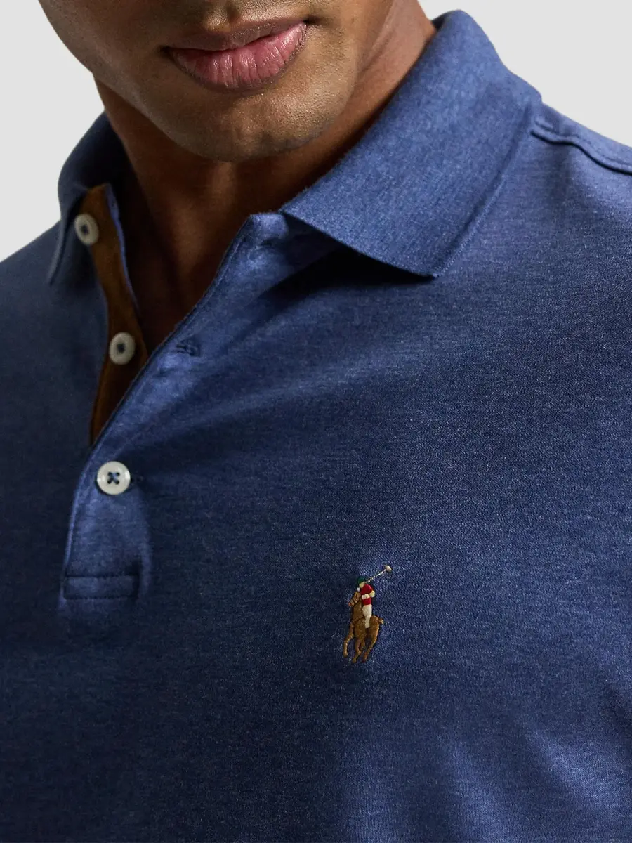 Polo Ralph Lauren Men's Cotton Interlock Long-Sleeve Polo Shirt | Thumbnail 5