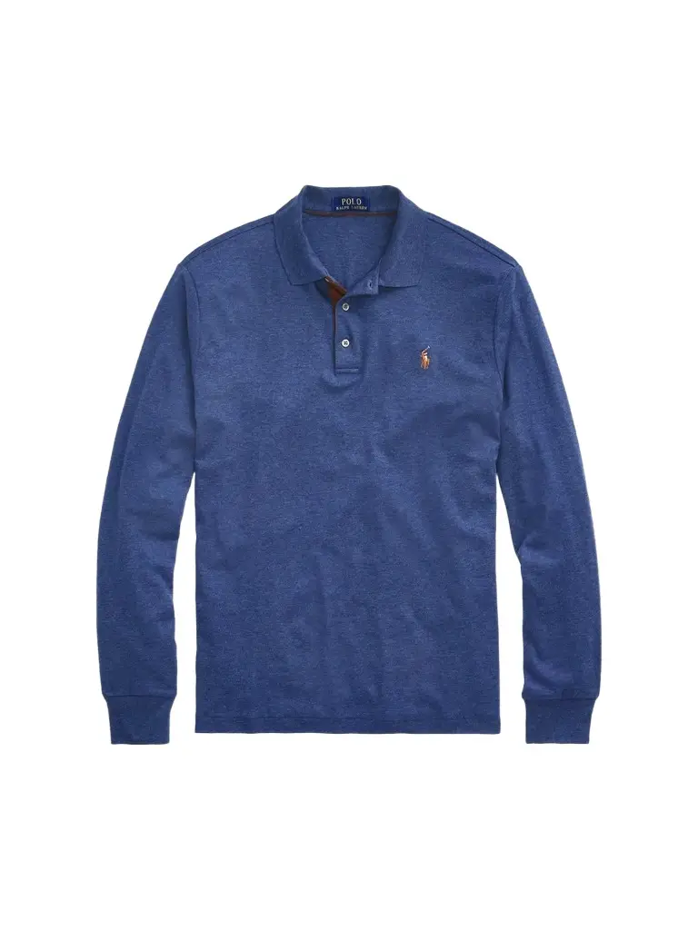 Polo Ralph Lauren Men's Cotton Interlock Long-Sleeve Polo Shirt