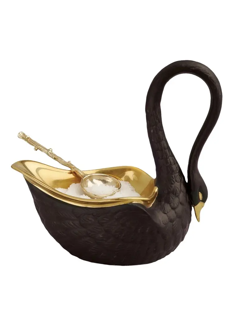 Porcelain Swan Salt Cellar Porcelain Swan Salt Cellar