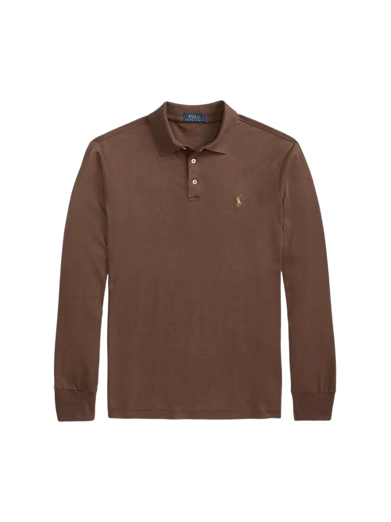 Polo Ralph Lauren Men's Cotton Interlock Long-Sleeve Polo Shirt